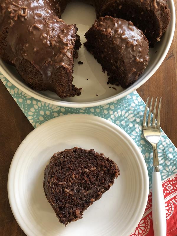 Gluten Free Dairy Free Chocolate Coconut Cake 