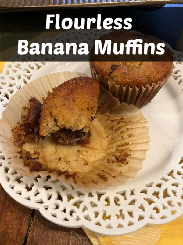 Flourless Banana Muffins
