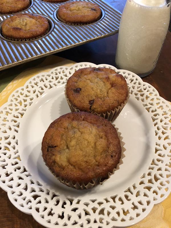 Flourless Banana Muffins 