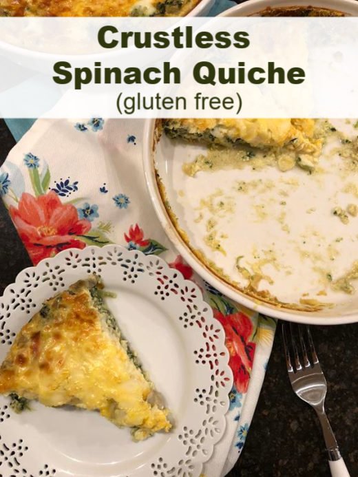 Crustless Spinach Quiche - Lynn's Kitchen Adventures