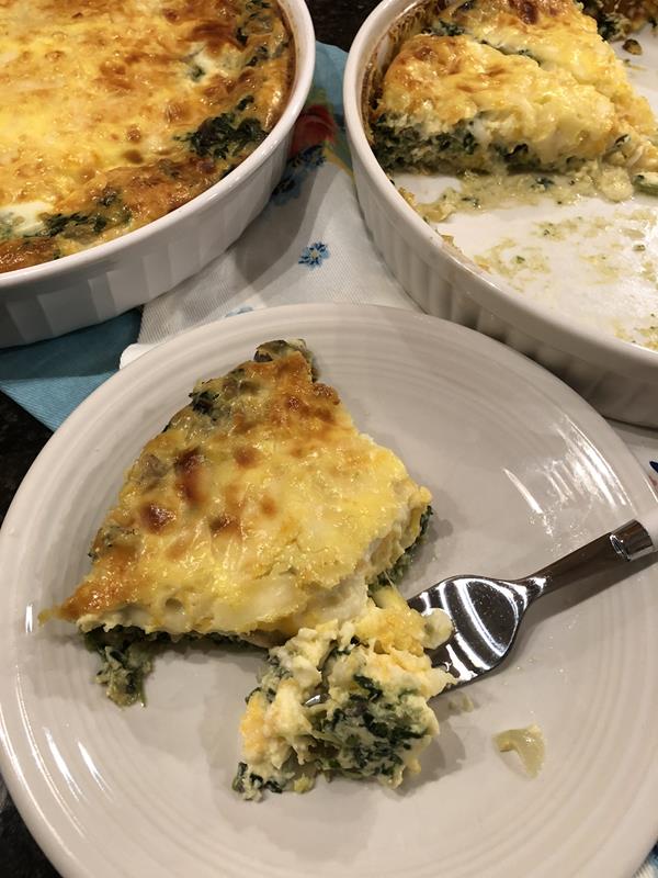 Crustless Spinach Quiche 