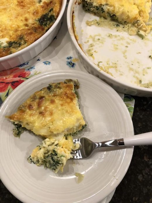 Crustless Spinach Quiche