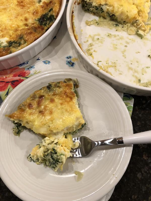 Crustless Spinach Quiche 