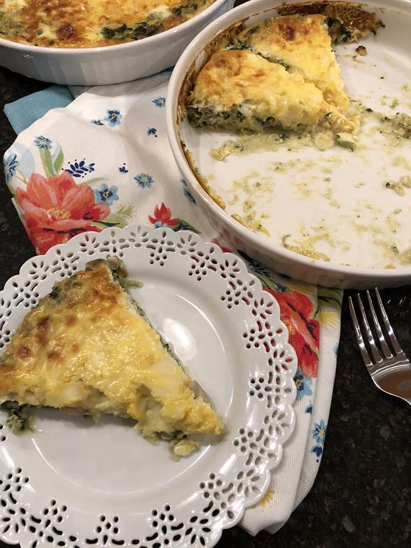 Crustless Spinach Quiche 