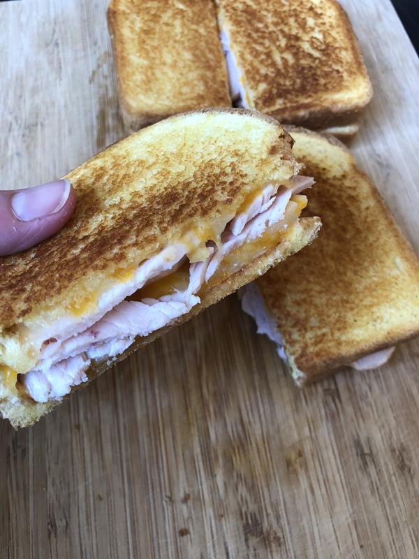 BBQ Chicken Grilled Cheese Sandwich