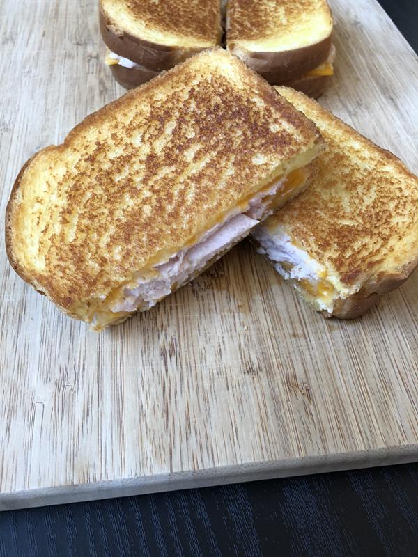 BBQ Chicken Grilled Cheese Sandwich