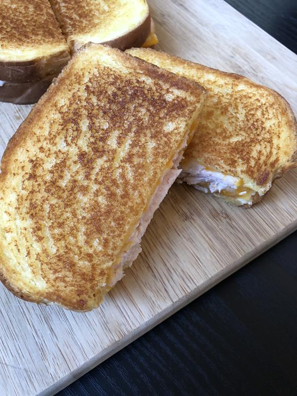 BBQ Chicken Grilled Cheese Sandwich