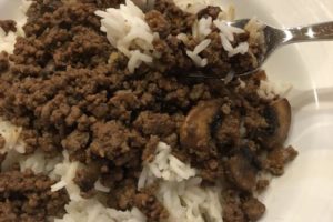 Teriyaki Ground Beef over Rice