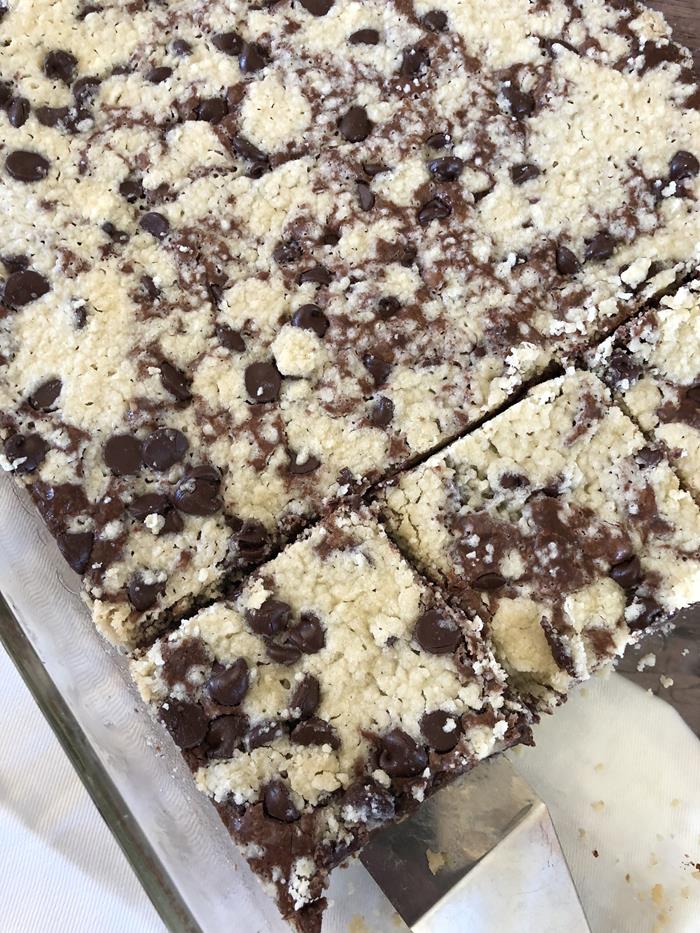 Chocolate Crumb Bars with Gluten Free Option