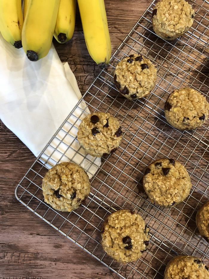 Dairy Free Banana Oatmeal Muffins 