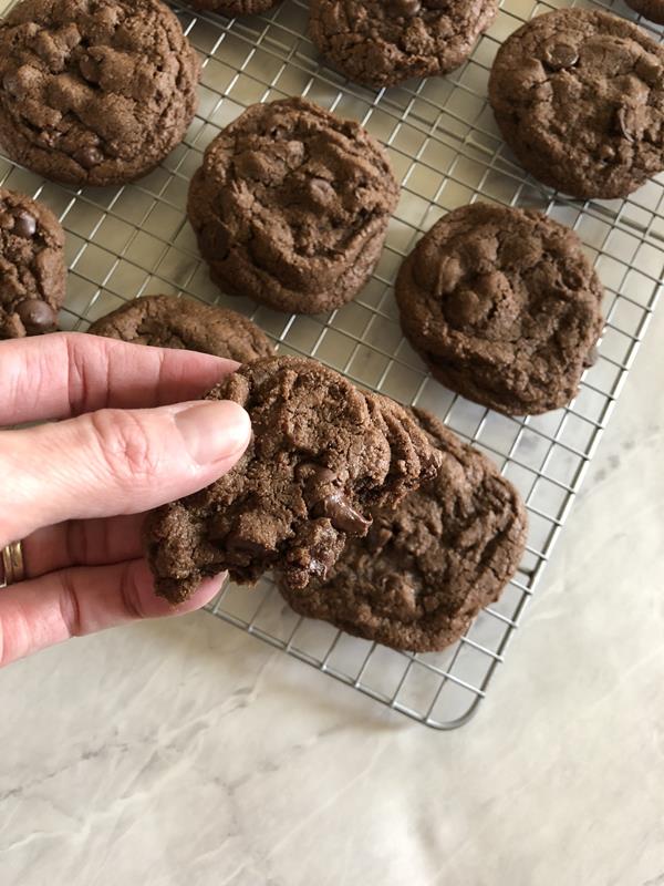Gluten Free Double Chocolate Chip Cookies
