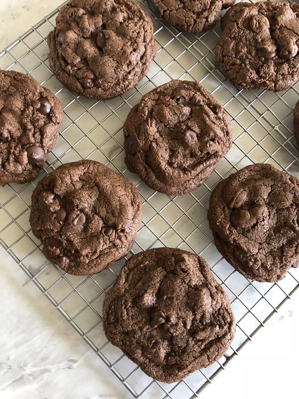 Gluten Free Double Chocolate Chip Cookies