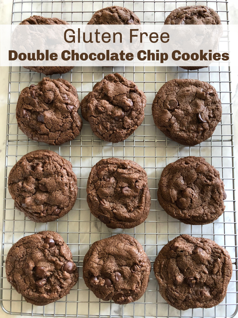 Gluten Free Double Chocolate Chip Cookies