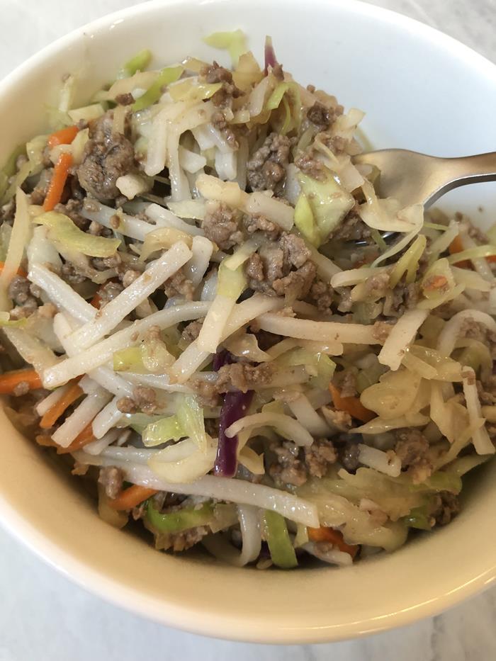 Egg Roll In a Bowl with Noodles