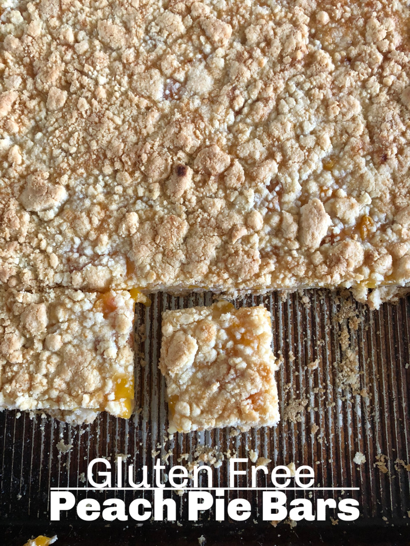 Gluten Free Peach Pie Bars