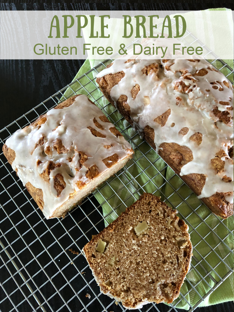 Gluten Free Dairy Free Apple Bread