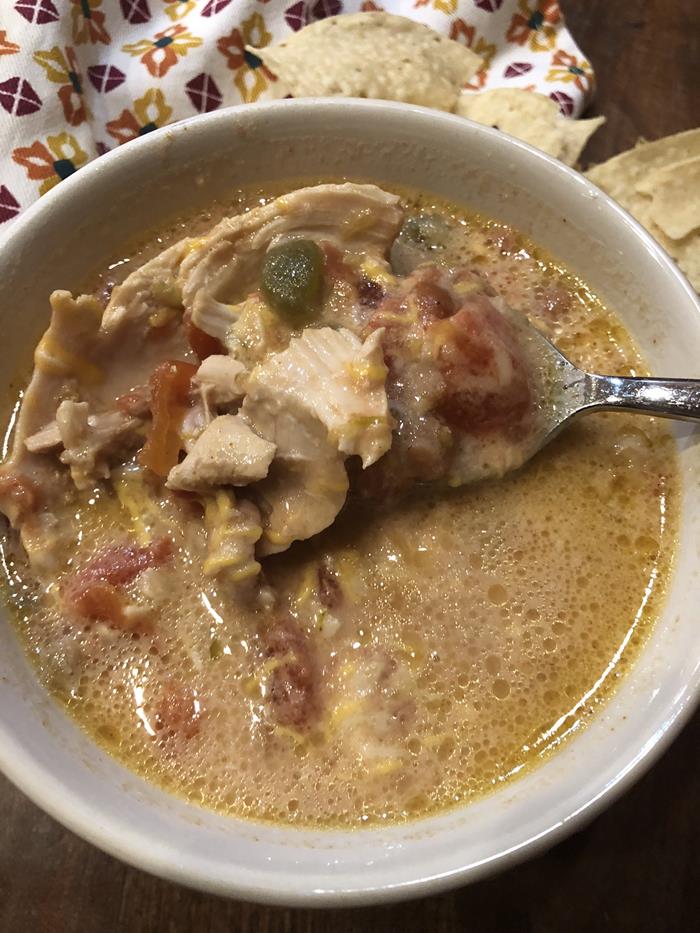 Cheesy Chicken Chili