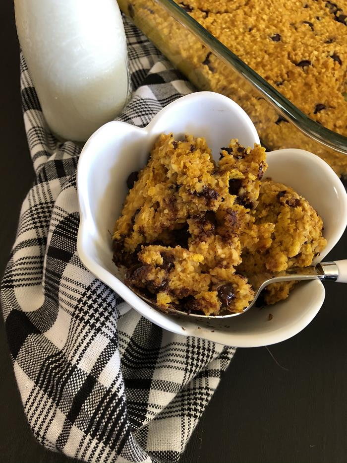 Pumpkin Chocolate Chip Baked Oatmeal Recipe