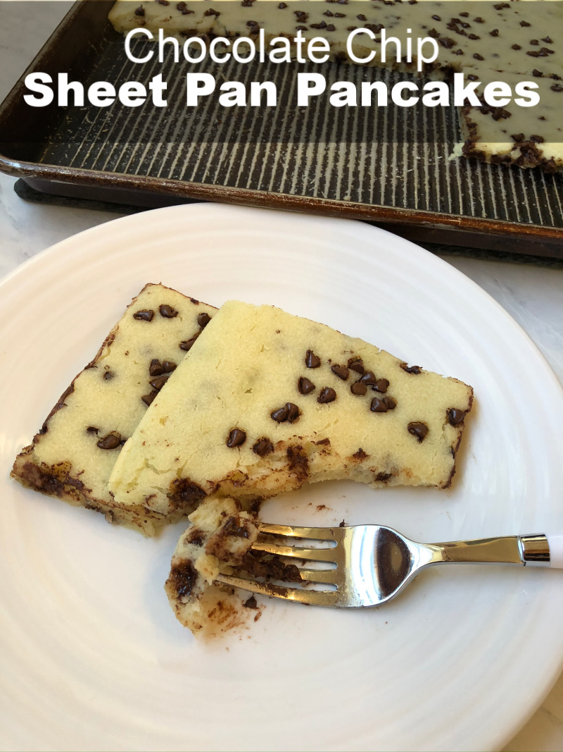Chocolate Chip Sheet Pan Pancakes