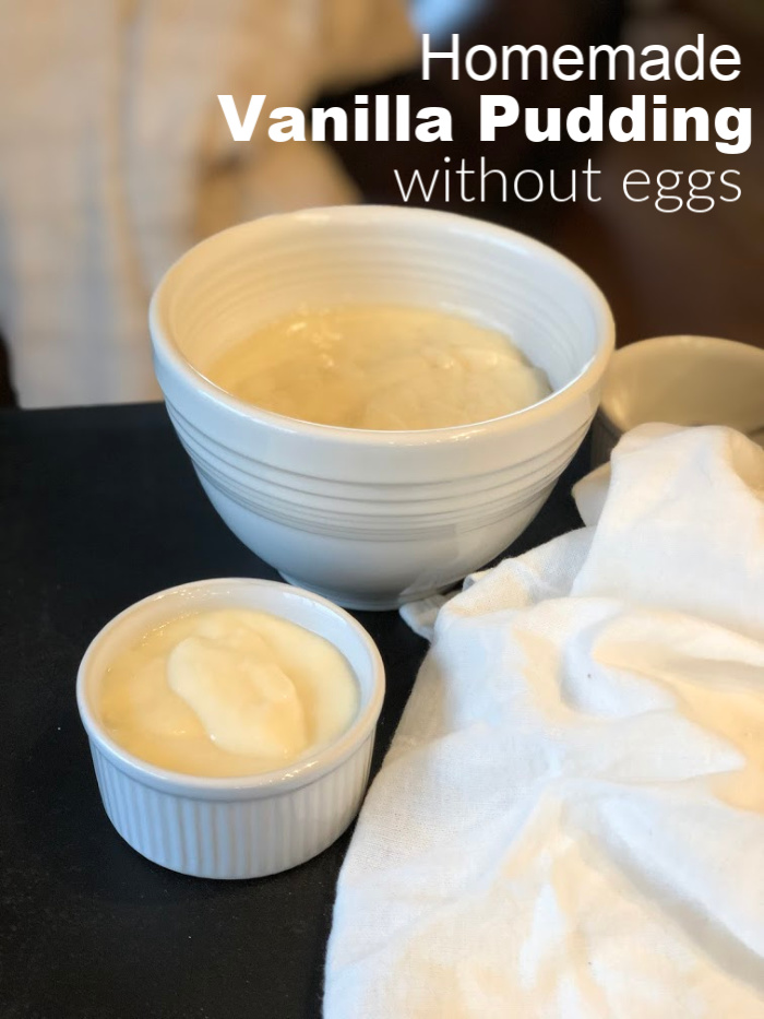 Homemade Vanilla Pudding without eggs