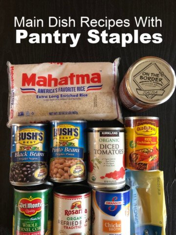 List of Dinners Using Pantry Staples