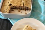 Vanilla Wacky Cake with Chocolate Chips