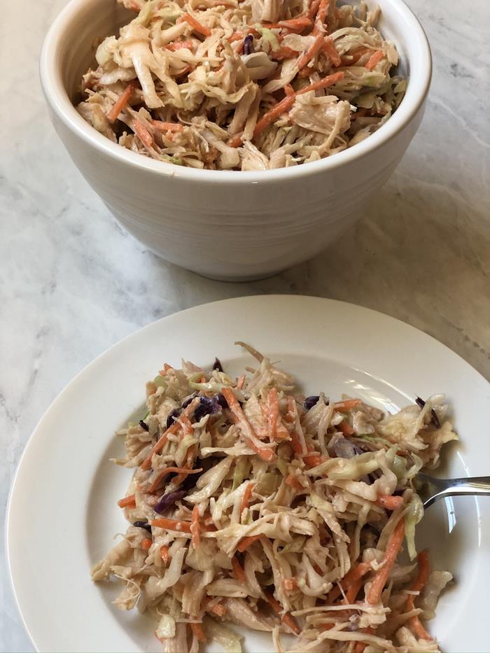 BBQ Chicken Cabbage Salad 