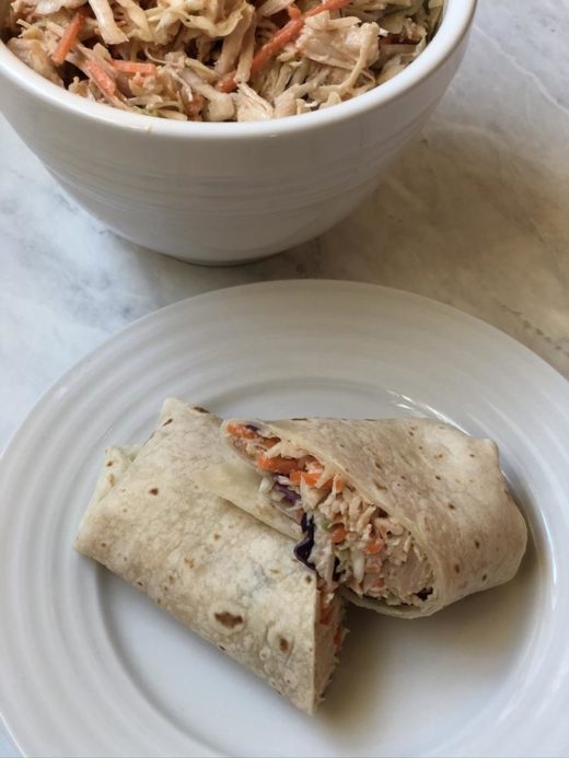 BBQ Chicken Salad Wrap