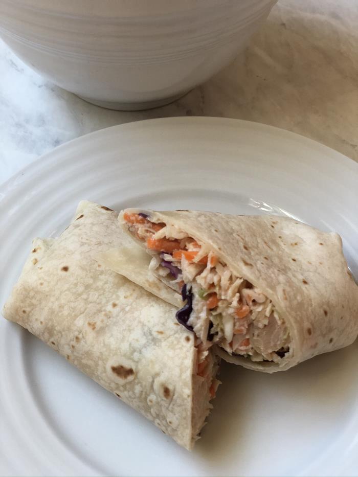 BBQ Chicken Salad Wrap Recipe