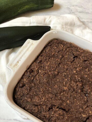 Chocolate Zucchini Baked Oatmeal