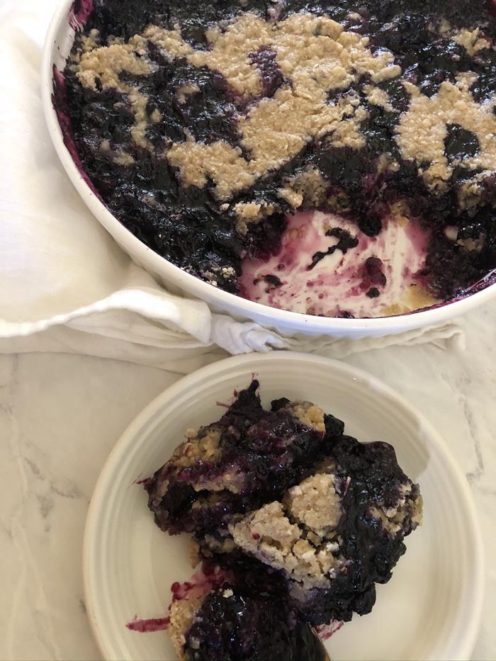 Microwave Blueberry Cobbler Recipe