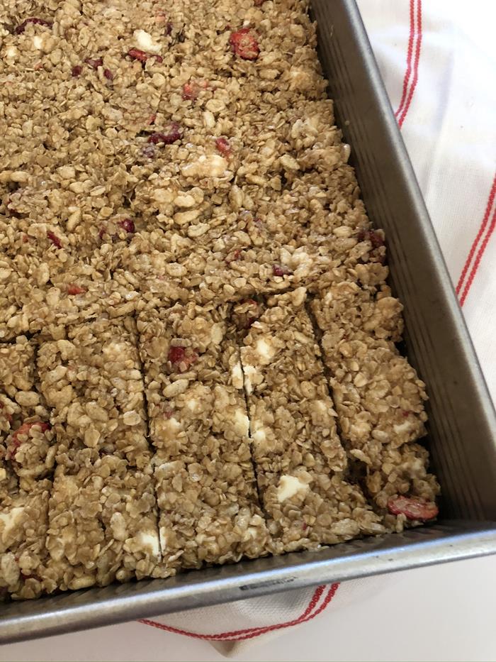 White Chocolate Berry Granola Bars