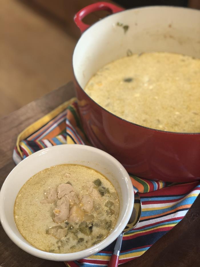 White Chicken Chili without Beans