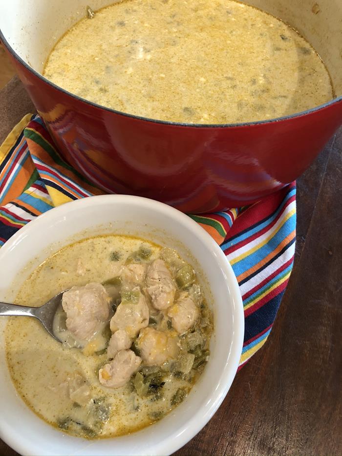 White Chicken Chili without Beans - Lynn's Kitchen Adventures