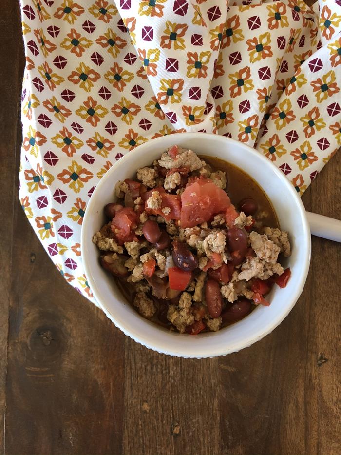 Delicious And Easy Turkey Chili Recipe In Cornbread Waffle Bowls