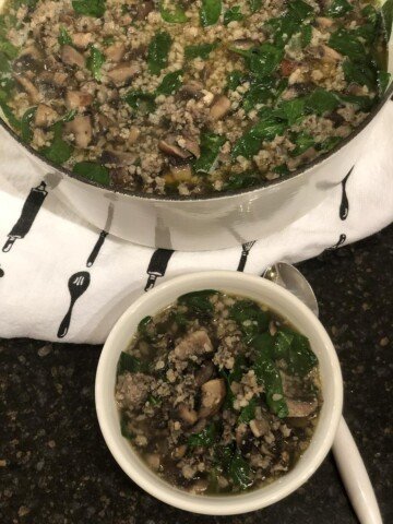 Sausage Spinach Soup without Beans Recipe