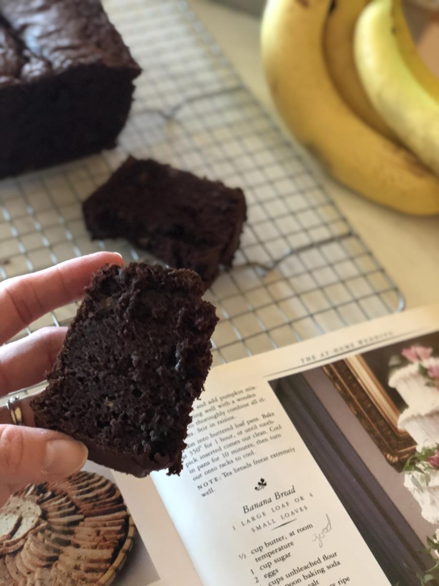 Chocolate Sour Cream Banana Bread