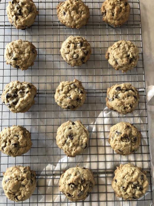 Martha Stewart's Chocolate Oatmeal Cookie on cooling rack