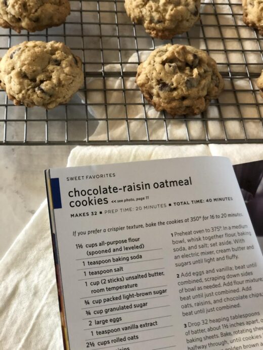 Martha Stewart's Chocolate Raisin Oatmeal Cookies everyday food magazine