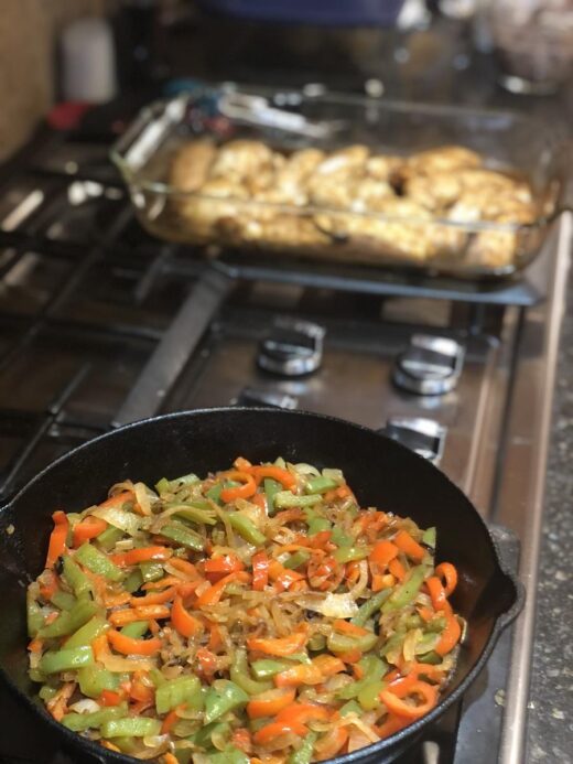 Chicken fajitas