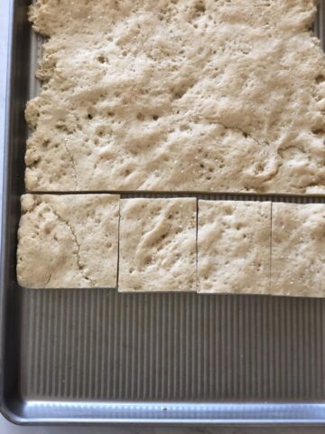 Gluten Free Focaccia in pan