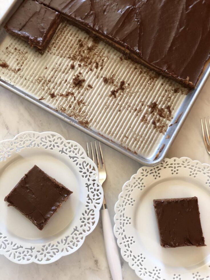 frosted peanut butter brownies