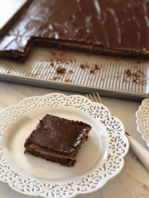 Frosted Peanut Butter Brownie Recipe