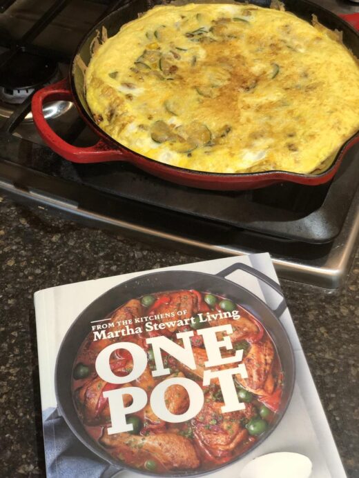 Martha Stewart's Zucchini Frittata One Pot Cookbook