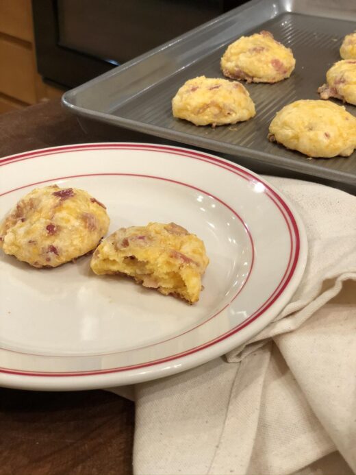 Flourless Pizza Roll Recipe on plate with pan