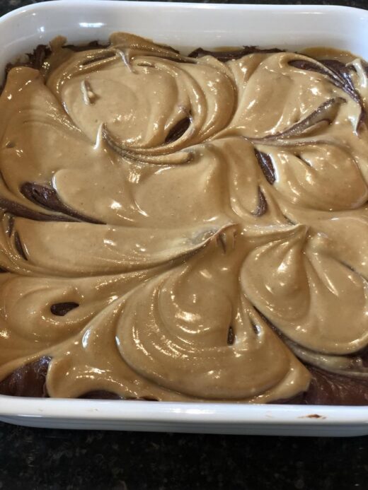 Peanut Butter Brownies Swirl