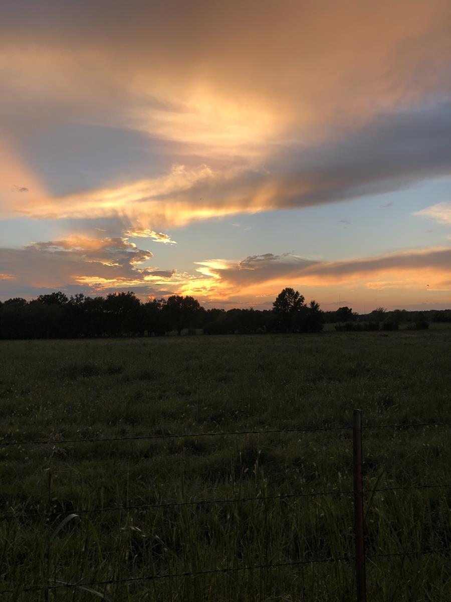 sunset in the country