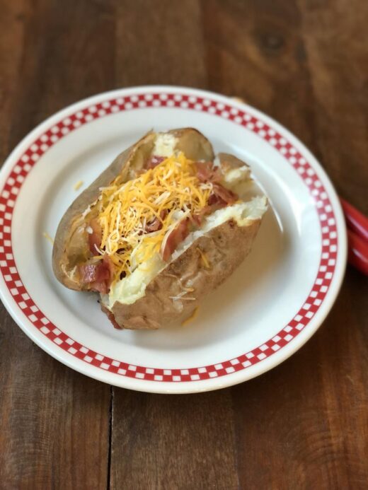 Martha Stewart's Baked Potato with Cheese and Bacon