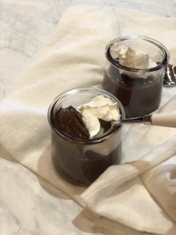 Martha Stewart's Chocolate Pudding with Whipped Cream