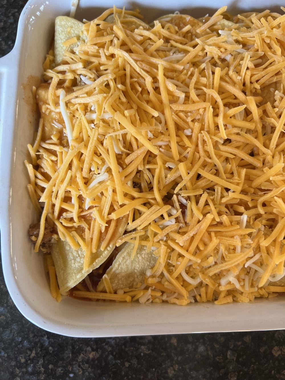 Enchiladas with cheese